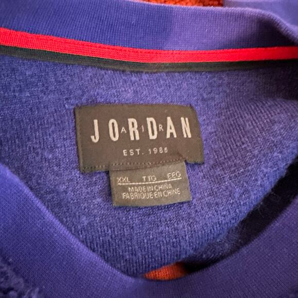 Nike Air Jordan Fleece Color Block Retro Matching Set Sweatshirt Sweatpants XXL - Picture 5 of 16